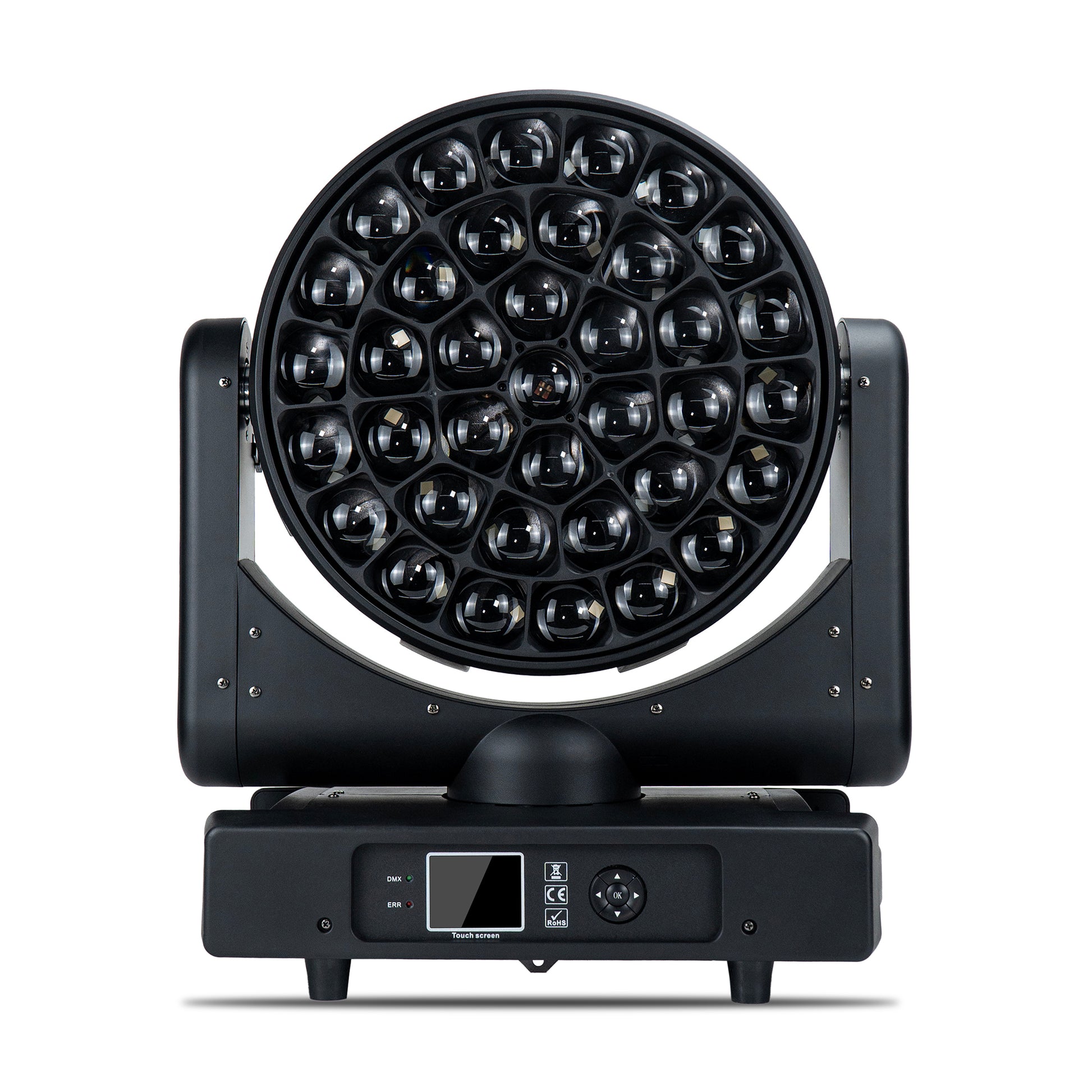 37*40W Full Color RGBW Zoom Big Bee-Eye LED Wash Moving Head Light With Circle Chasing Effect for Dj Concert Event Show Stage