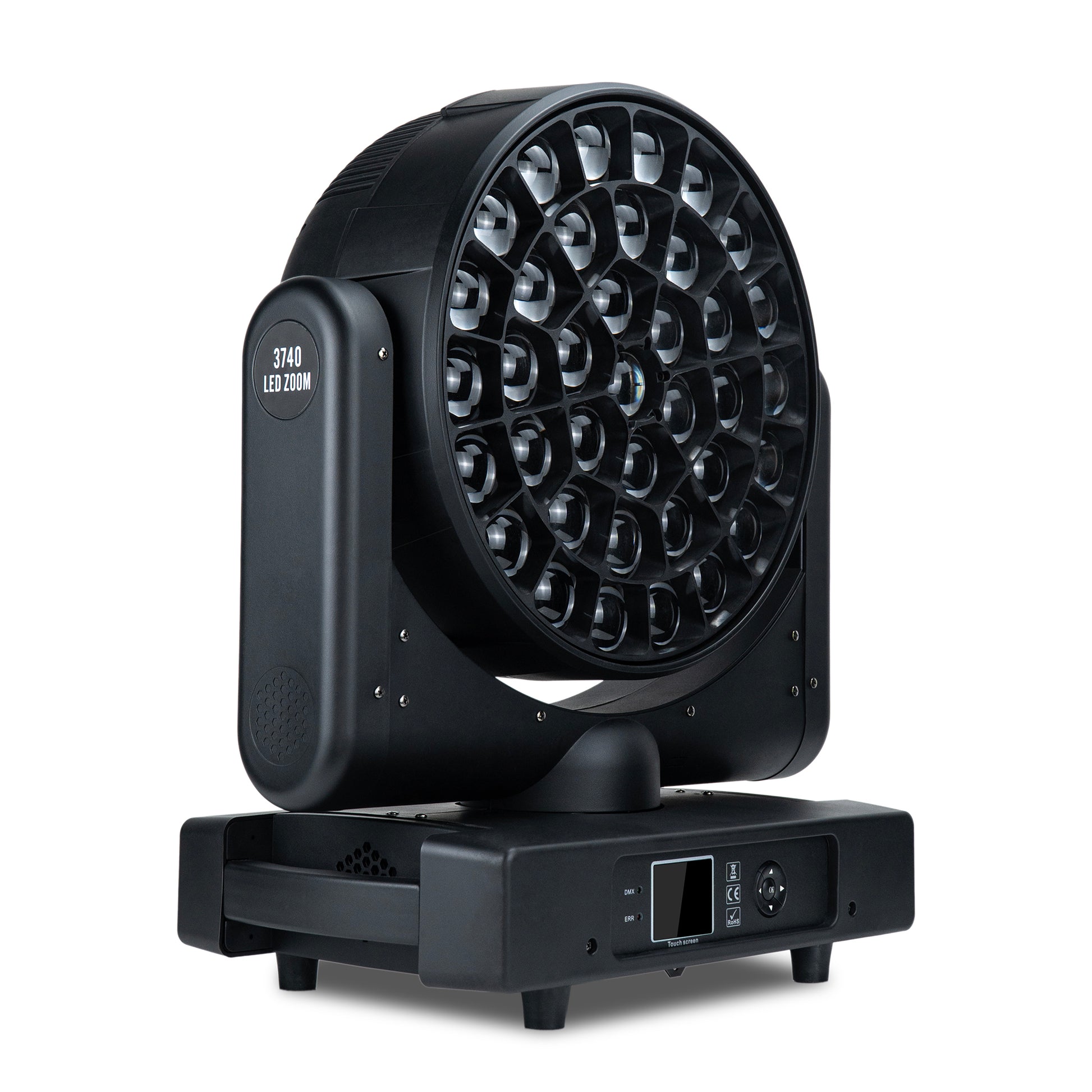 37*40W Full Color RGBW Zoom Big Bee-Eye LED Wash Moving Head Light With Circle Chasing Effect for Dj Concert Event Show Stage