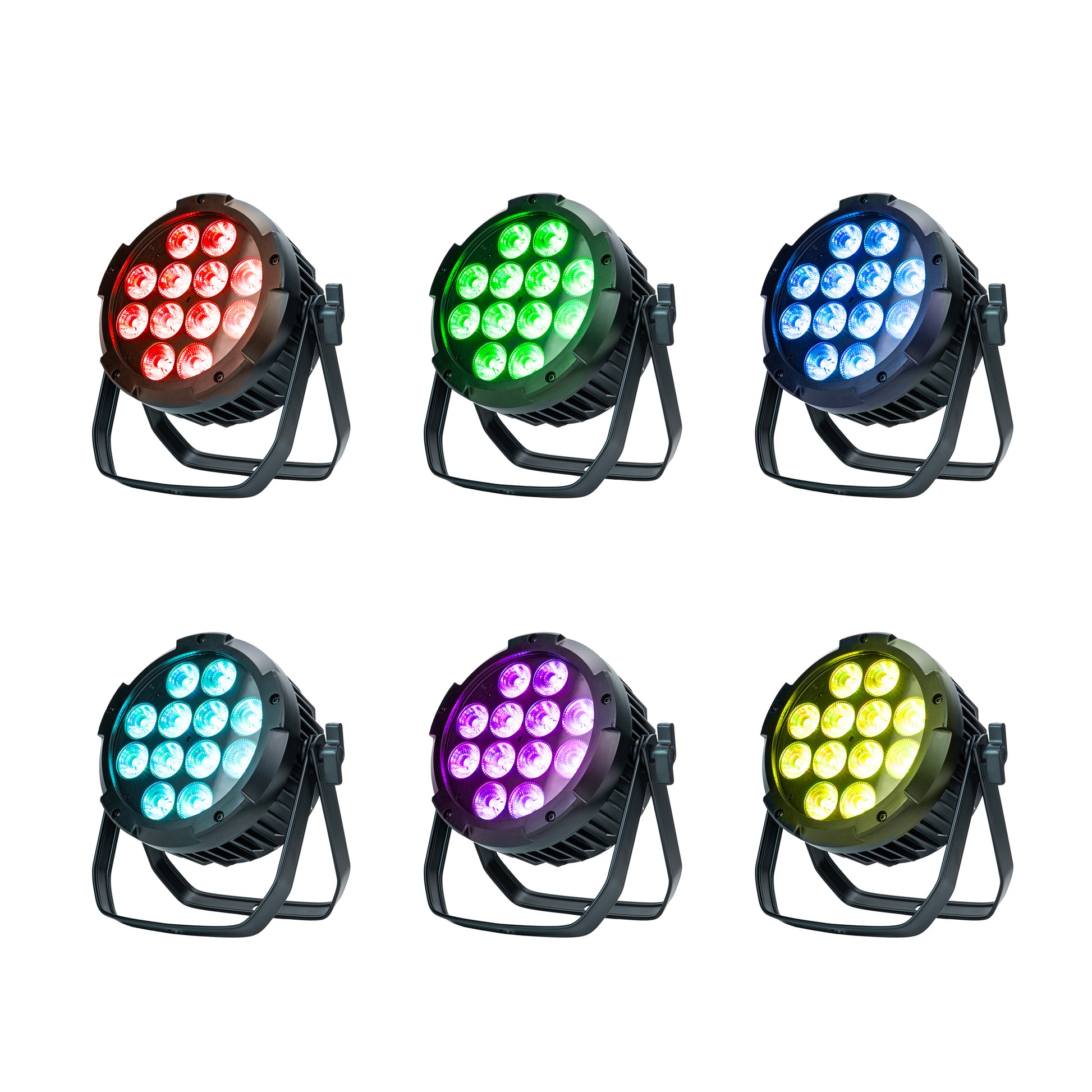 New Stage Lights RGBWA+UV 6pcs Battery Wireless 6in1 LED Waterproof Par Light for Outdoor Party,Show,Stage